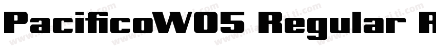 PacificoW05 Regular Regular字体转换